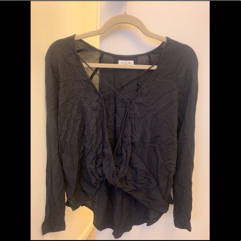 Grey Silence and Noise Long Sleeve Shirt